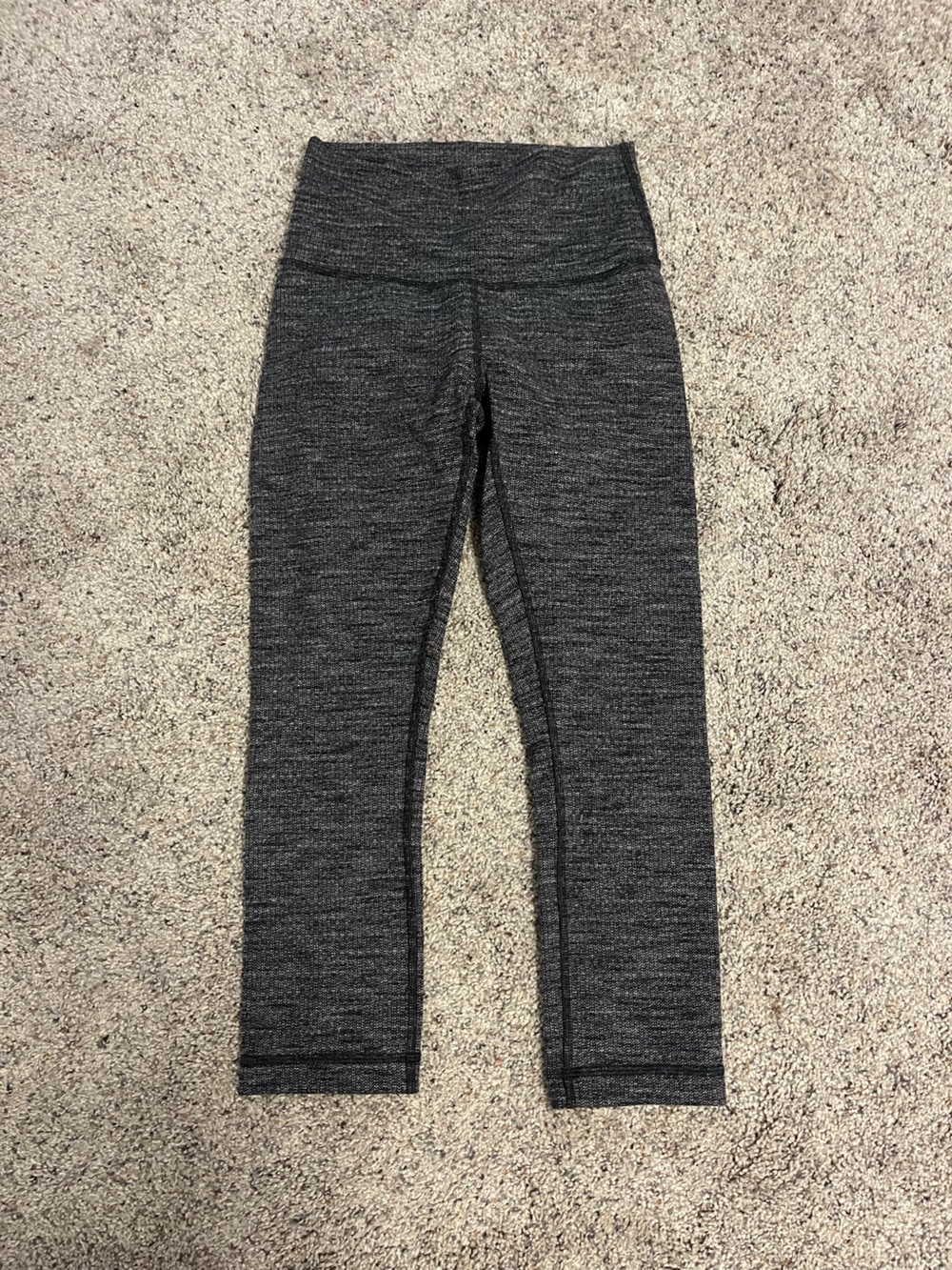 lululemon Dark Gray Cropped Leggings